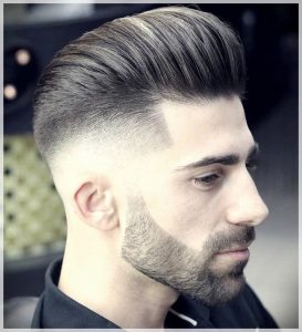 High Fade with Pompadour, High Fade with Pompadour haircut for men